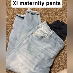 Light Blue Denim Maternity Jeans